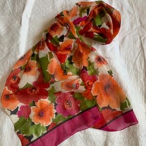 Floral Sheer scarf